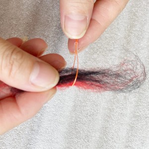 Fly fishing strike indicator wool