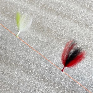 Fly fishing strike indicator wool
