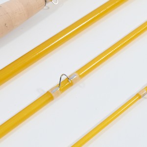 Translucent fiber glass fly rod 8‘0“#5 4pc