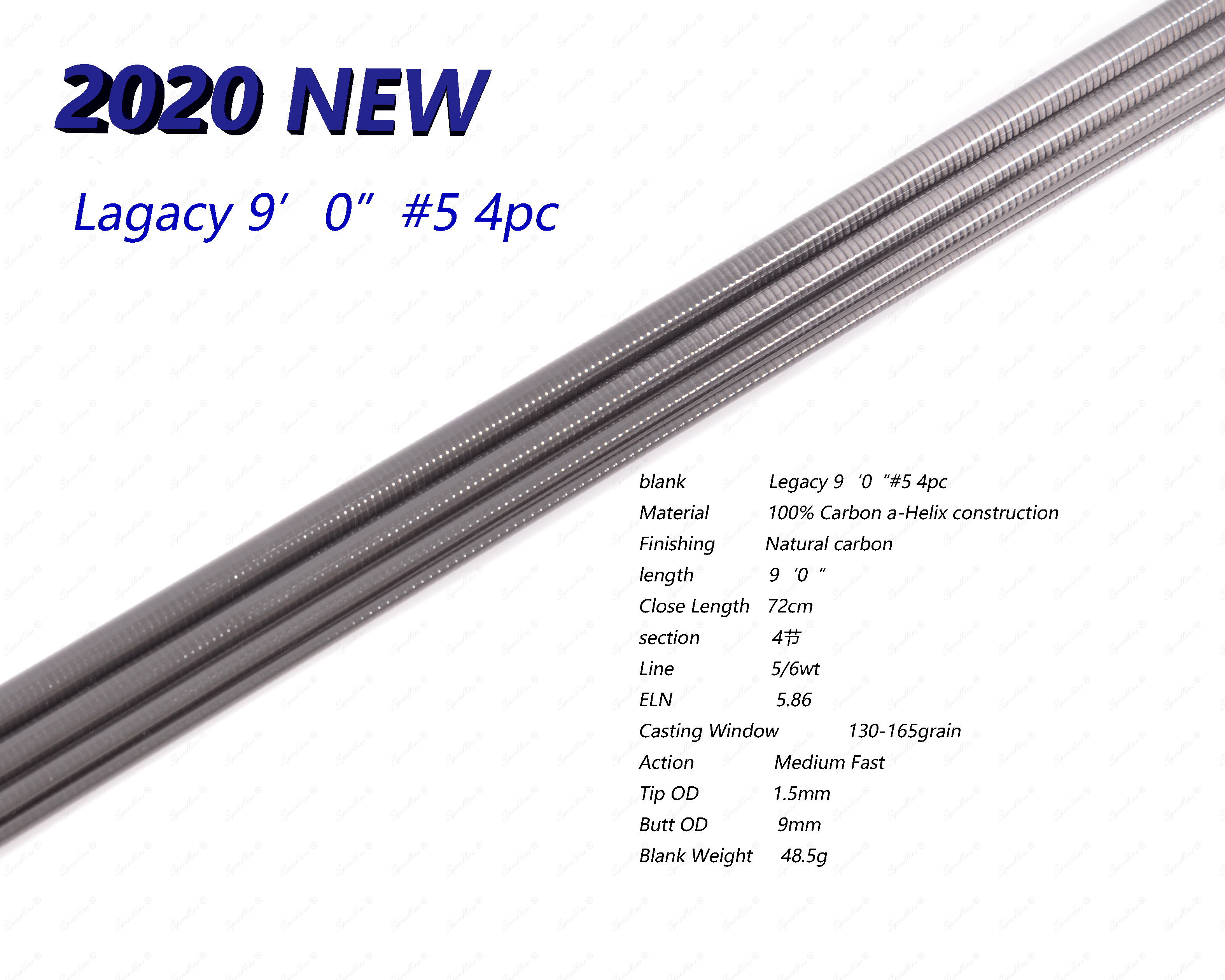 2019 High quality Fly fishing rod - Legacy 9ft 5wt Blank – Huai An detail pictures