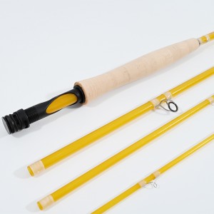 Translucent fiber glass fly rod 8‘0“#5 4pc