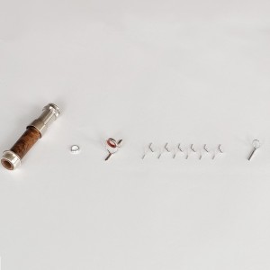 Classic Agate Guide and Nickel silver reel seat set