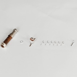Classic Agate Guide and Nickel silver reel seat set
