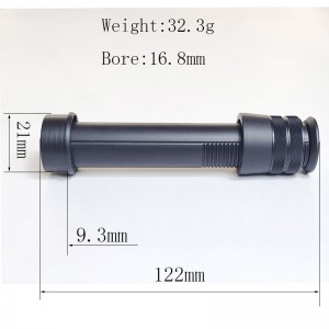 Alloy channel reel seat black