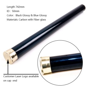 Carbon fiber fly rod tube